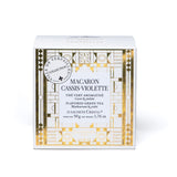 Coffret macaron cassis violette - 25 sachets cristal