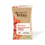 Infusion curcuma, maté, poivre noir et orange - 20 sachets