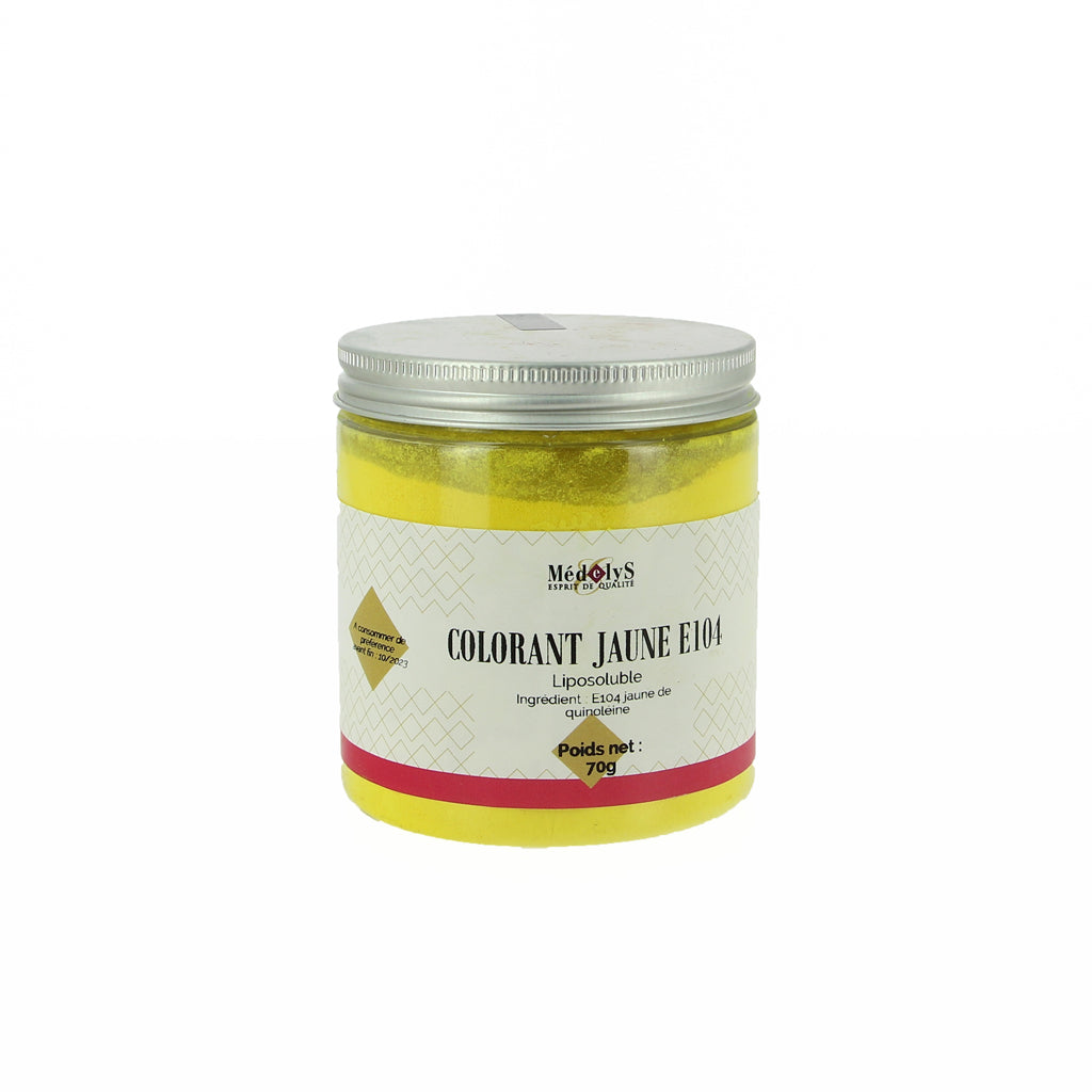 Colorant alimentaire jaune citron E104 - Poudre liposoluble - BienManger  Arômes & Colorants