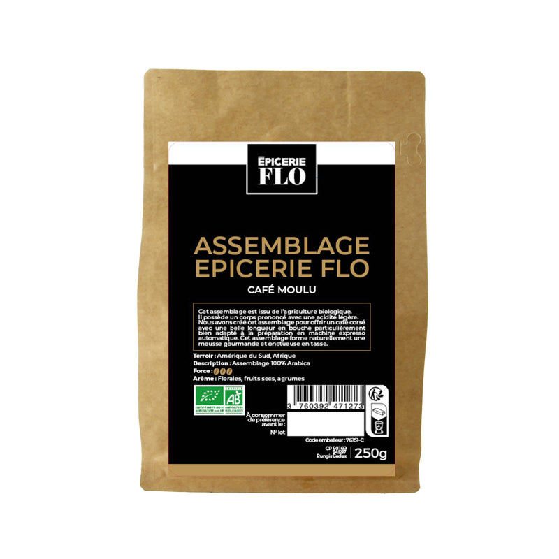 Café assemblage Epicerie Flo bio moulu  - 250g
