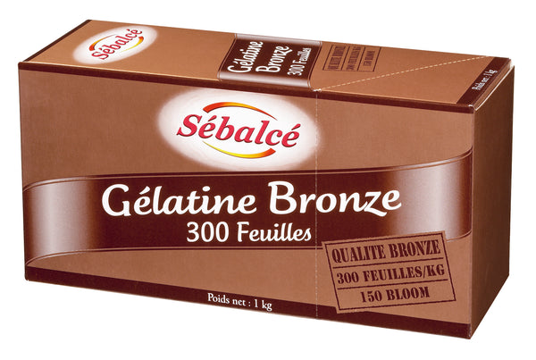 Gélatine Bronze 150 bloom 300 feuilles - 1kg