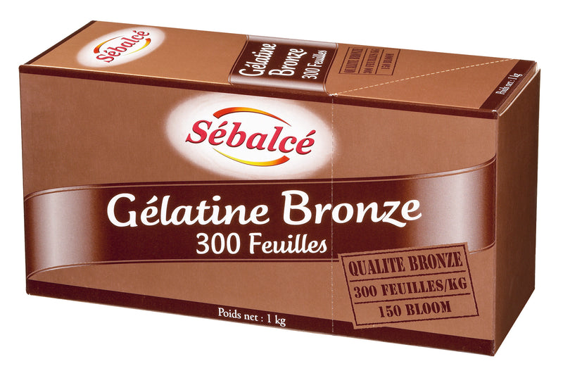 Gélatine Bronze 150 bloom 300 feuilles - 1kg
