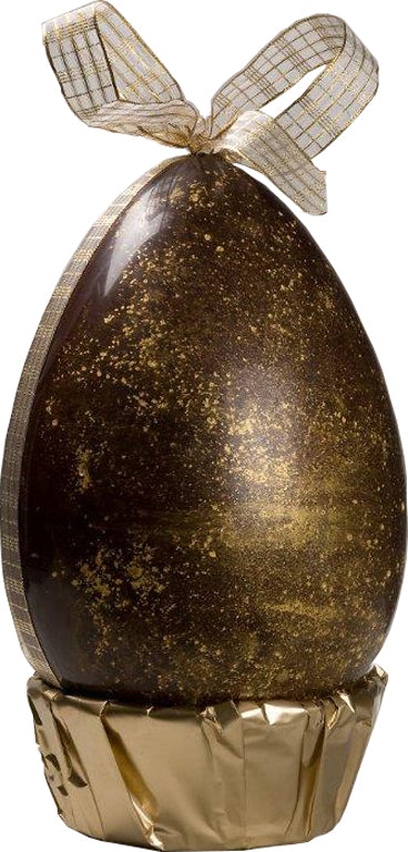 Oeuf lisse éclat d'or 14cm garni oeuf/friture - 340g