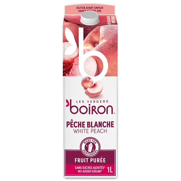 Purée de pêche blanche pasteurisée - 1l