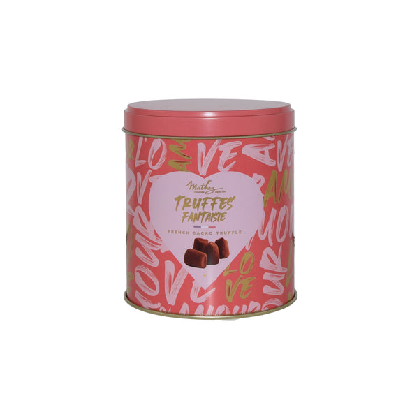 Boîte de truffes fantaisie au chocolat et brisures de macaron framboise - 250g