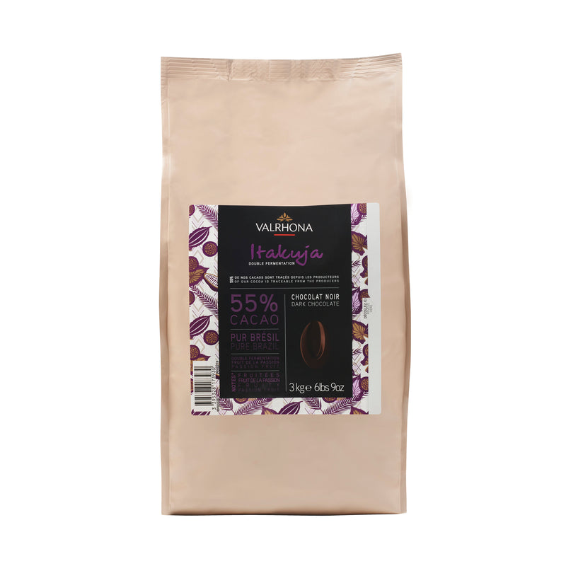 Chocolat de couverture noir passion Itakuja 55% en fèves - 3kg