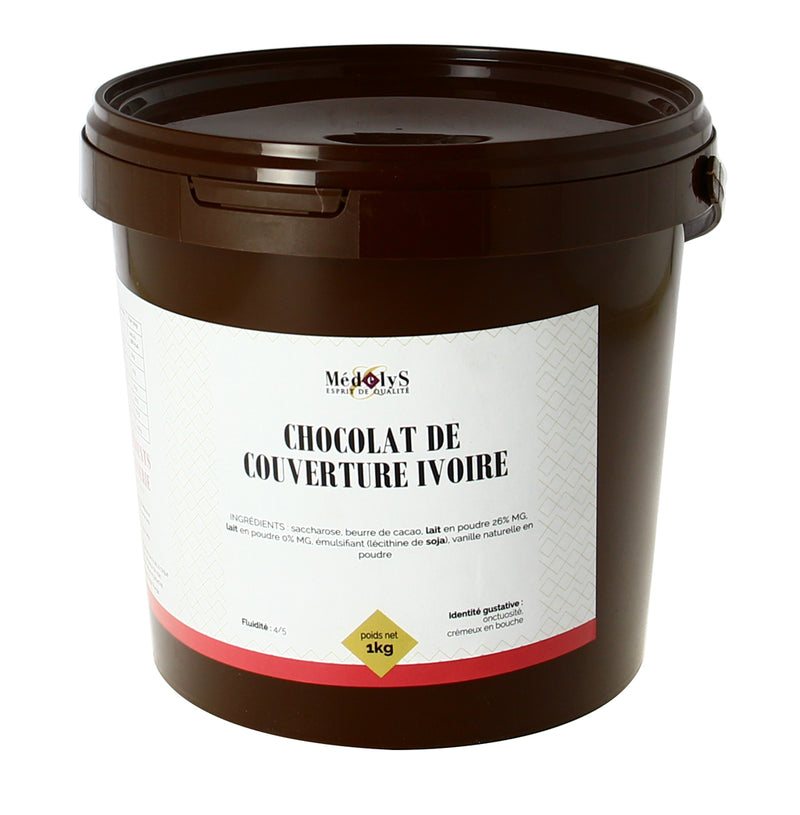 Palets De De Couverture Chocolat Blanc 1 Kg + 1 Poudre Alimentaire Irisée  Dorée à Prix Carrefour