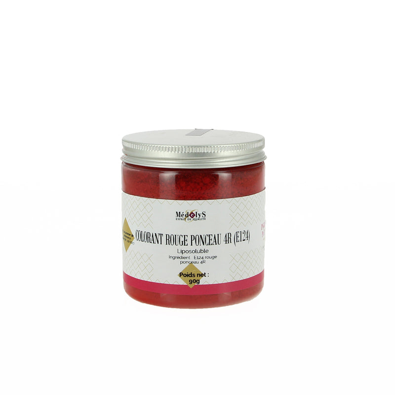 Colorante alimentare in polvere rosso fragola E124 - idrosolubile - 10 g -  Selectarôme
