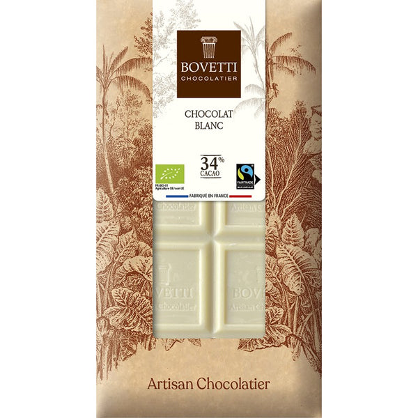 Tablette de chocolat blanc 34% - 100g