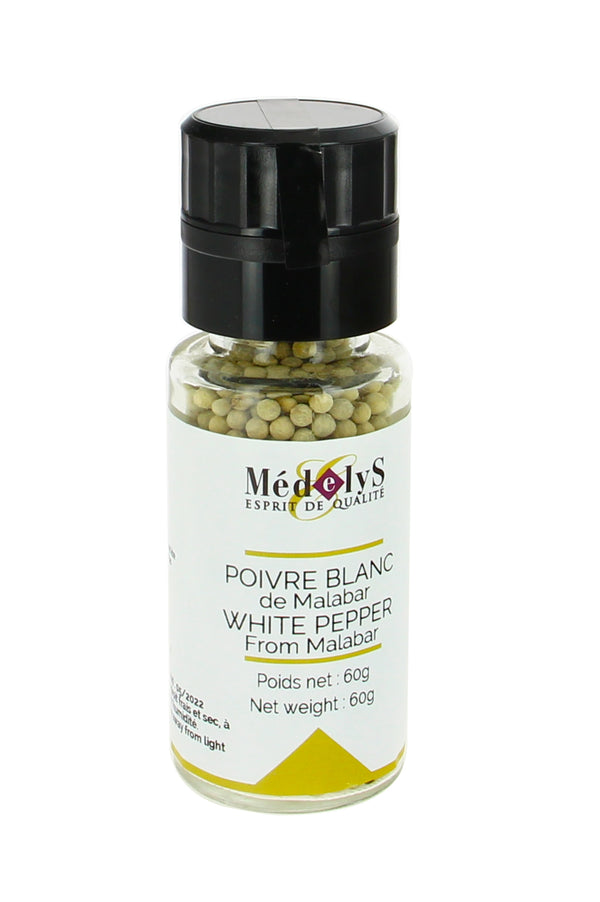Poivre blang Malabar entier - 60g