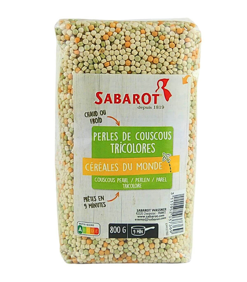 Perles de couscous tricolores - 800g