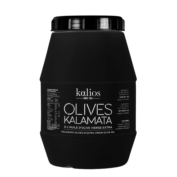 Olives Kalamata dénoyautées à l'huile d'olive - 2kg