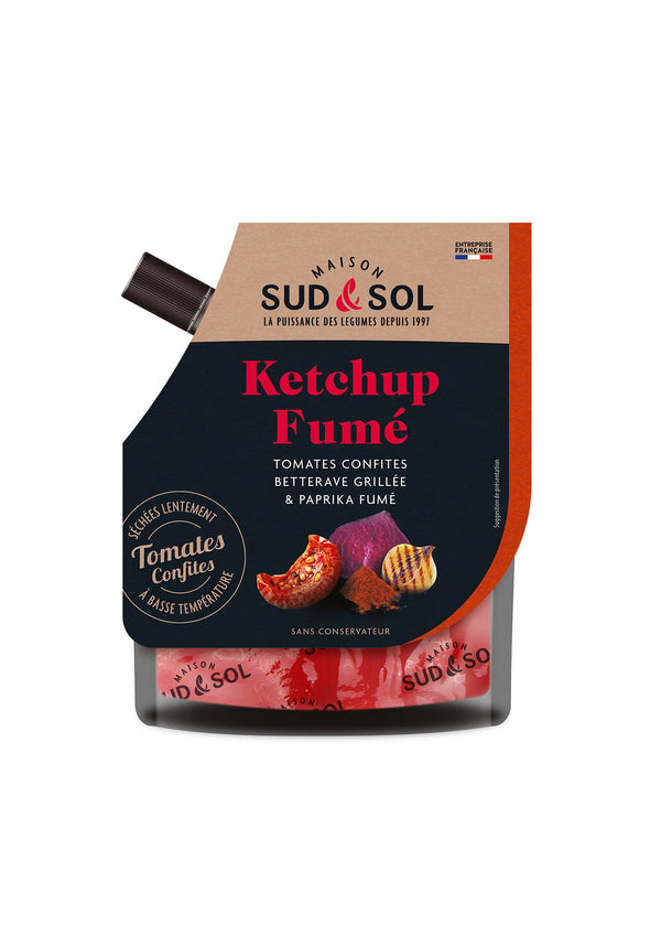 Ketchup Fumé aux tomates confites, betterave grillée et paprika fumé - 200g