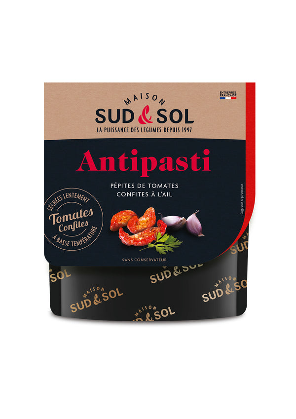 Antipasti Pépites de tomates confites et ail - 100g