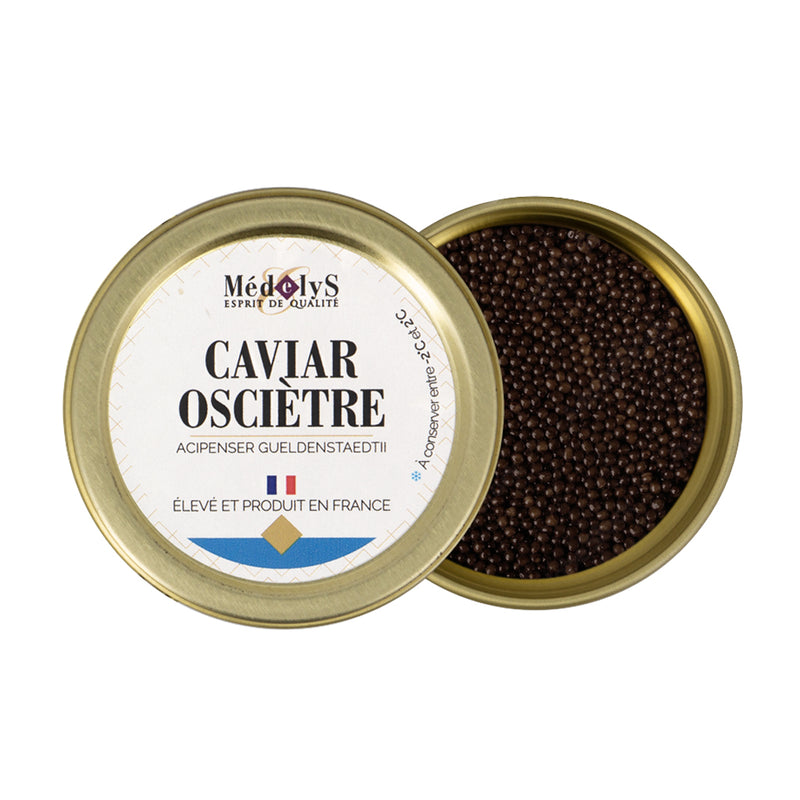 Caviar Osciètre d'Aquitaine - 125g