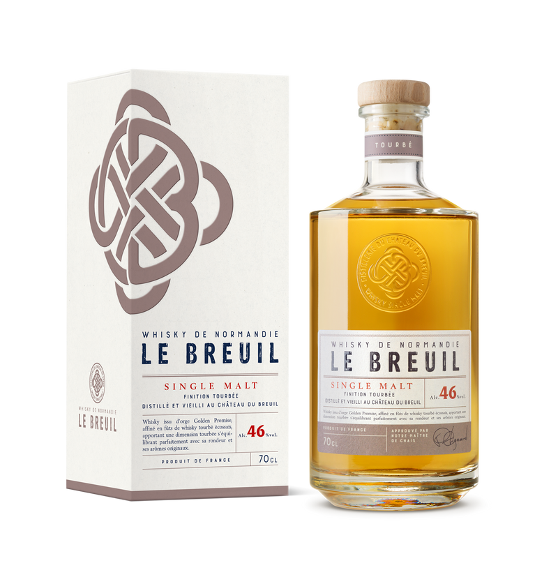 Whisky Normand Le Breuil finition Tourbée 46% - 70 cl
